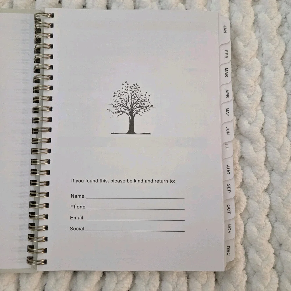2026 Planner, Weekly and Monthly Calendar Academic Planner Cream Color